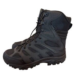 Merrell Moab 2 Eight-Inch Tactical Boots Mens Size 14 Black Leather Mesh Durable